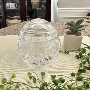 Waterford Cut Glass‎ Crystal Lidded Multipurpose Jar * flawed